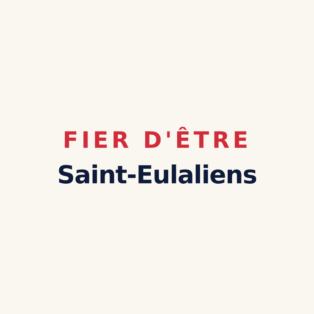 Tasse « Fier d'être Saint-Eulaliens » — design pour Sainte-Eulalie-de-Cernon