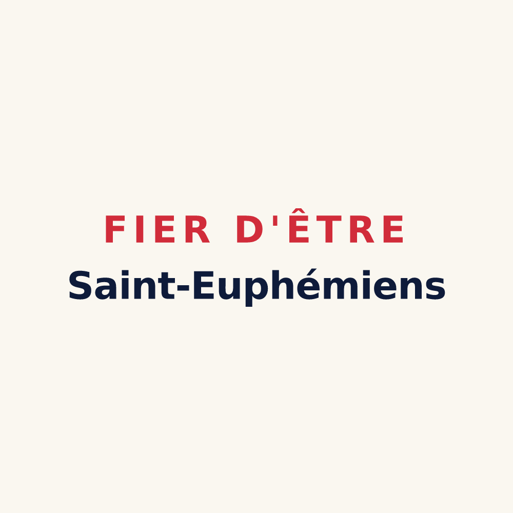 Tasse « Fier d'être Saint-Euphémiens » — design pour Sainte-Euphémie-sur-Ouvèze