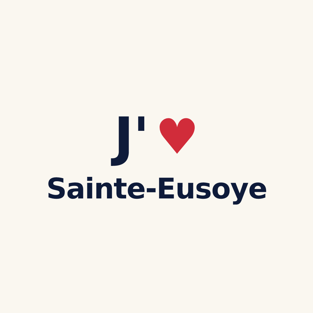 Tasse personnalisée Sainte-Eusoye — design J'aime Sainte-Eusoye