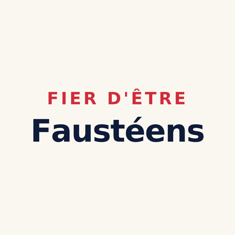 Tasse « Fier d'être Faustéens » — design pour Sainte-Fauste
