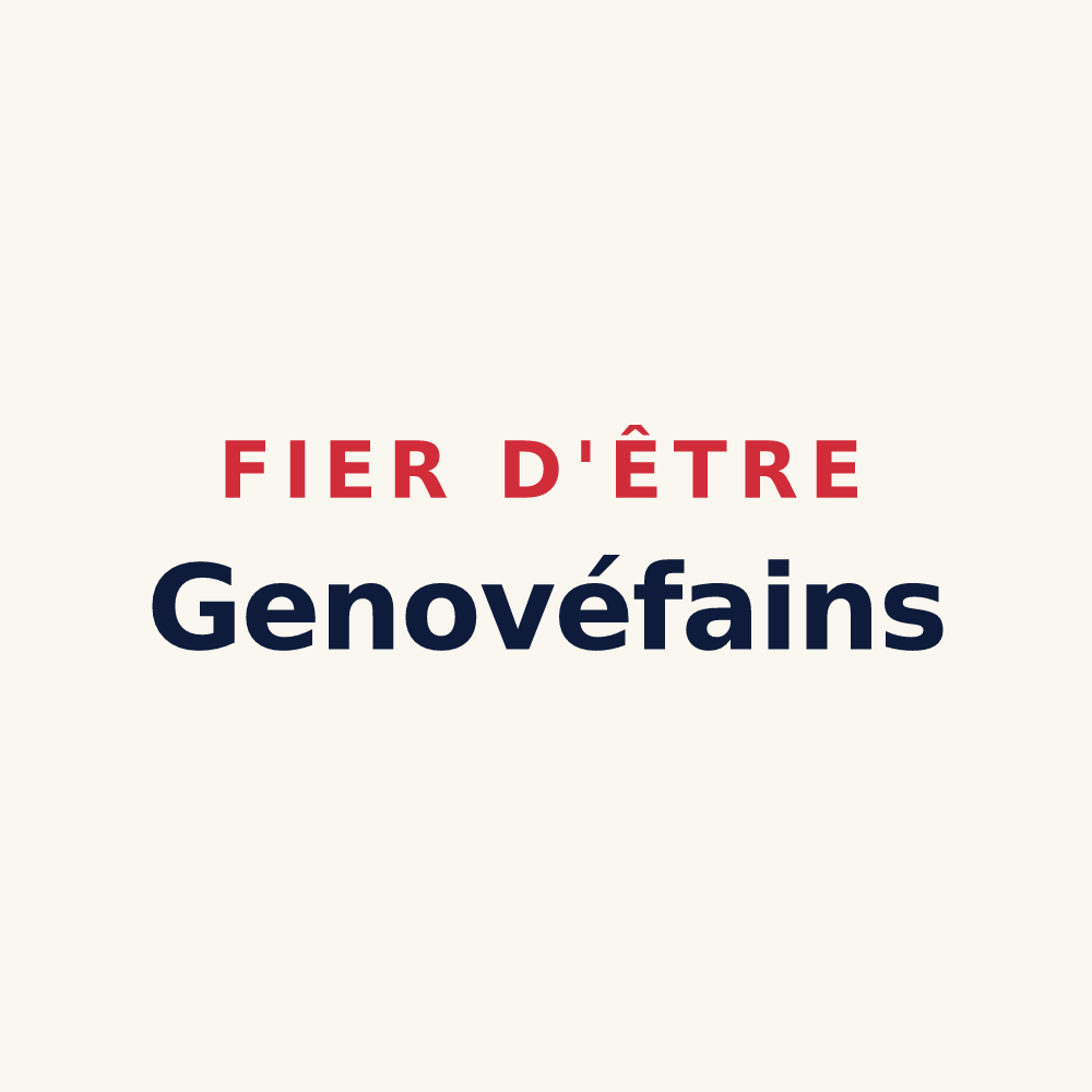 Tasse « Fier d'être Genovéfains » — design pour Sainte-Geneviève