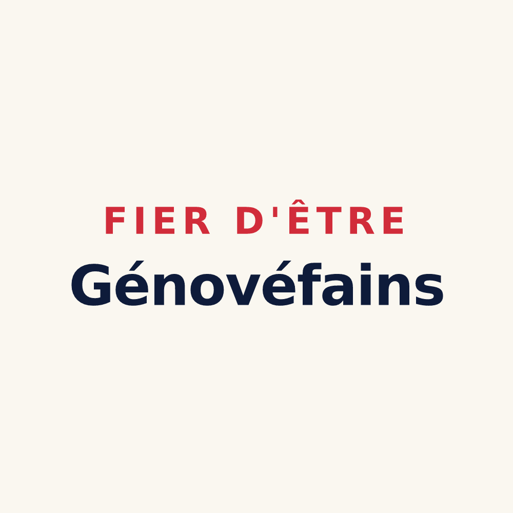 Tasse « Fier d'être Génovéfains » — design pour Sainte-Geneviève
