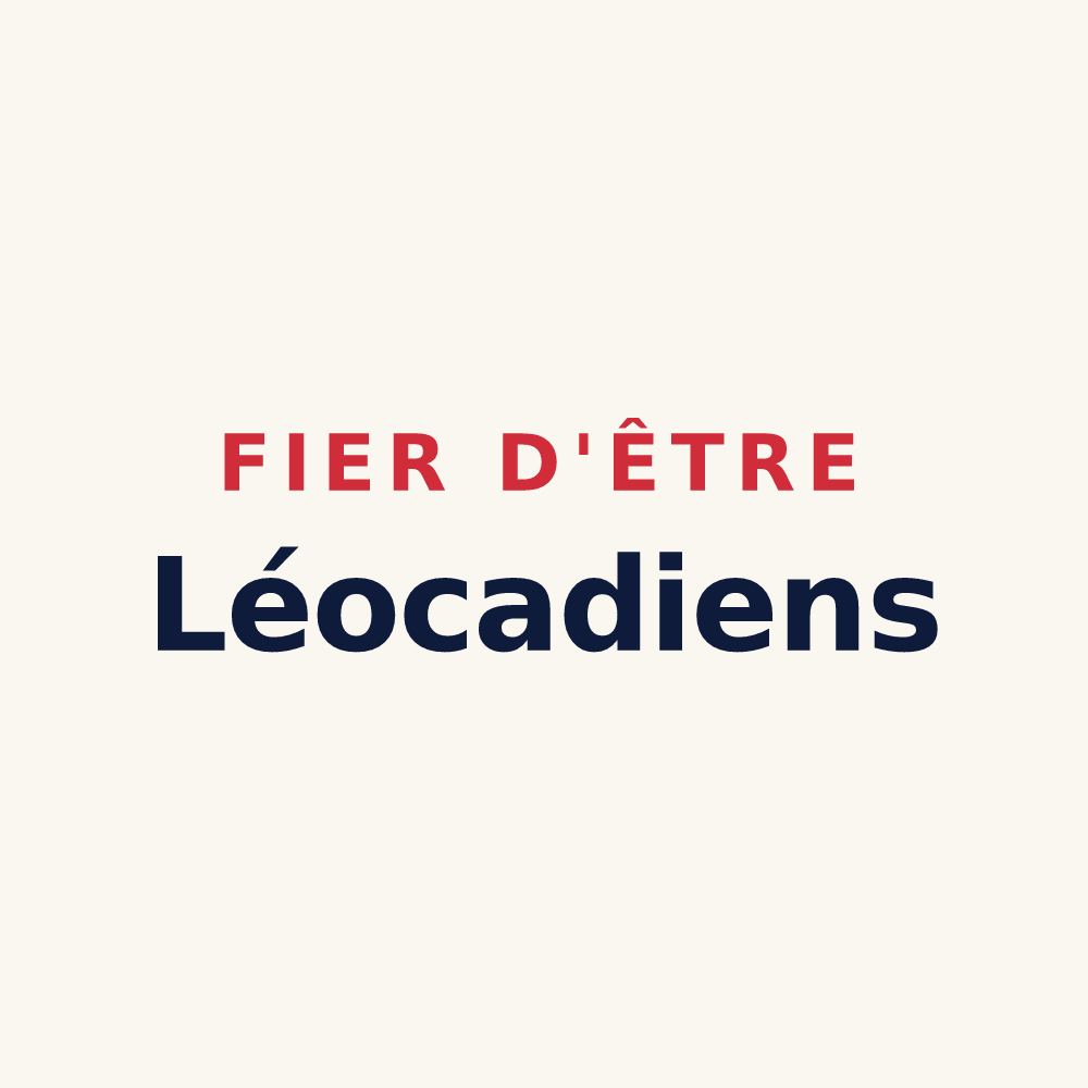 Tasse « Fier d'être Léocadiens » — design pour Sainte-Léocadie
