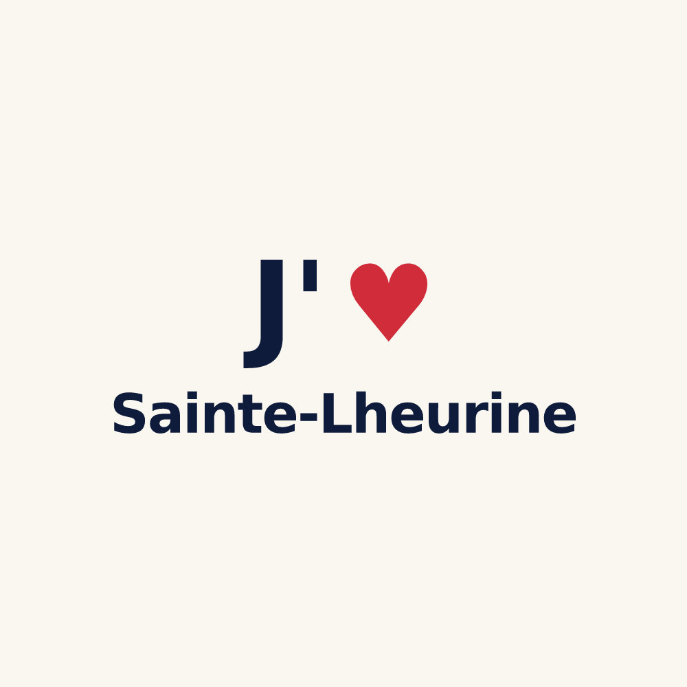 Tasse personnalisée Sainte-Lheurine — design J'aime Sainte-Lheurine