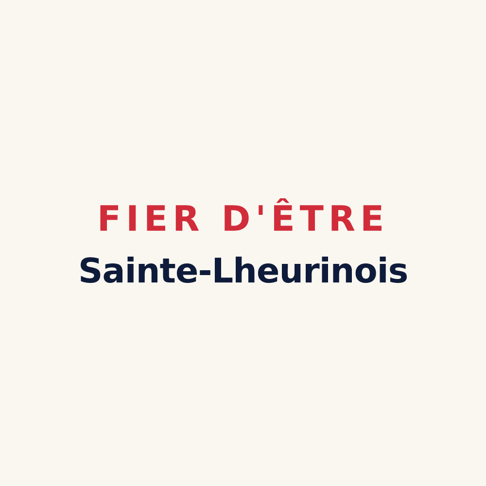 Tasse « Fier d'être Sainte-Lheurinois » — design pour Sainte-Lheurine