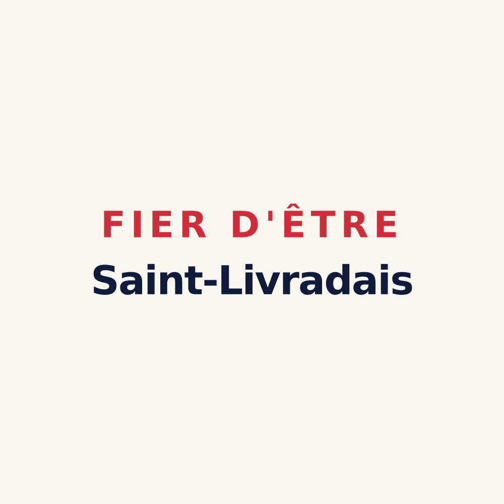 Tasse « Fier d'être Saint-Livradais » — design pour Sainte-Livrade-sur-Lot