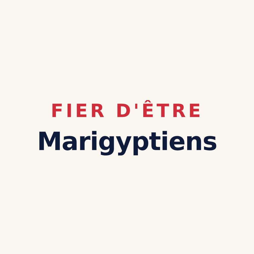 Tasse « Fier d'être Marigyptiens » — design pour Sainte-Marie-au-Bosc