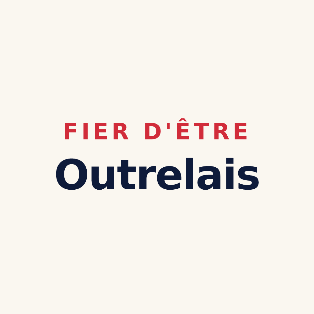 Tasse « Fier d'être Outrelais » — design pour Sainte-Marie-Outre-l'Eau