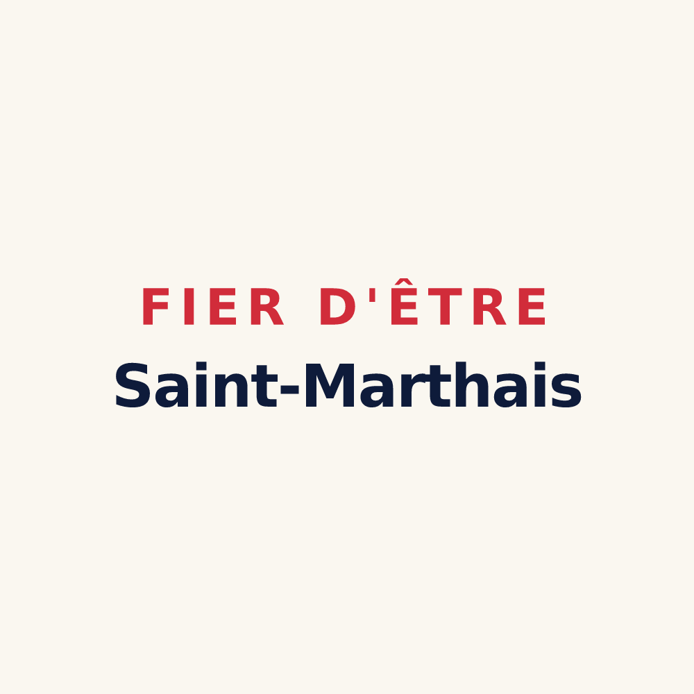Tasse « Fier d'être Saint-Marthais » — design pour Sainte-Marthe
