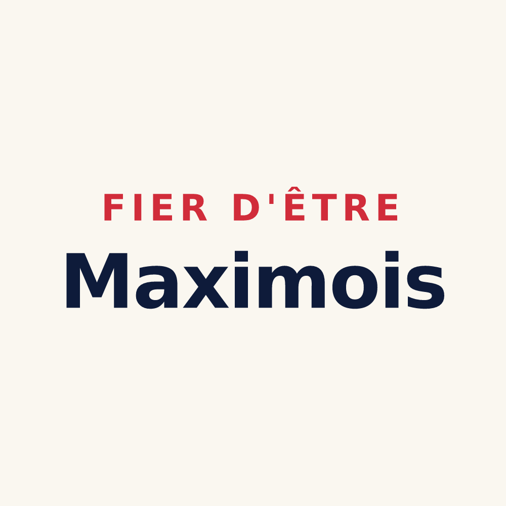 Tasse « Fier d'être Maximois » — design pour Sainte-Maxime