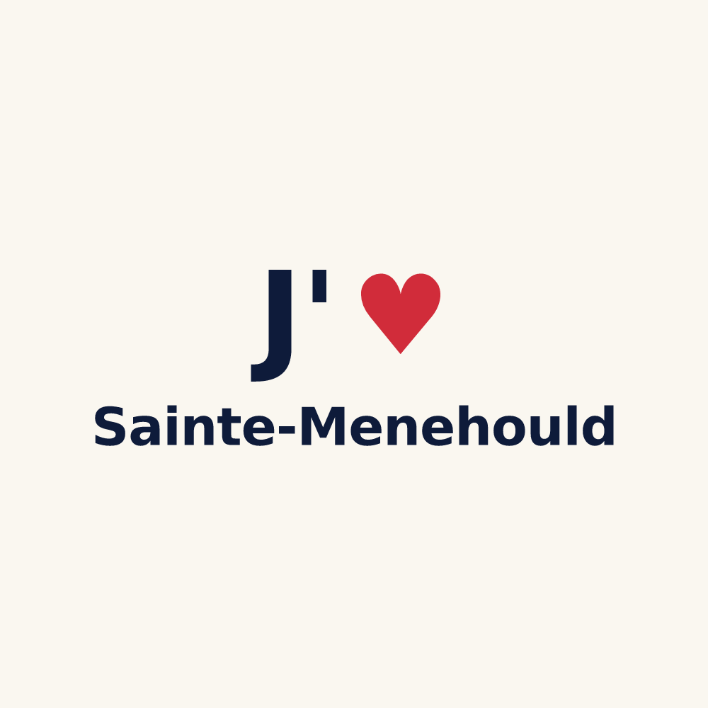 Tasse personnalisée Sainte-Menehould — design J'aime Sainte-Menehould