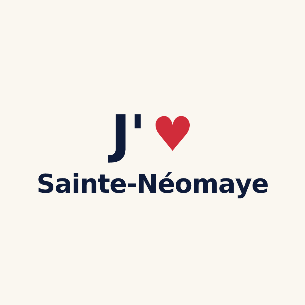 Tasse personnalisée Sainte-Néomaye — design J'aime Sainte-Néomaye