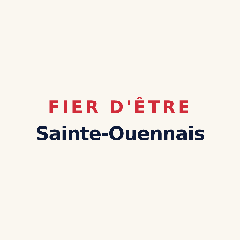 Tasse « Fier d'être Sainte-Ouennais » — design pour Sainte-Ouenne