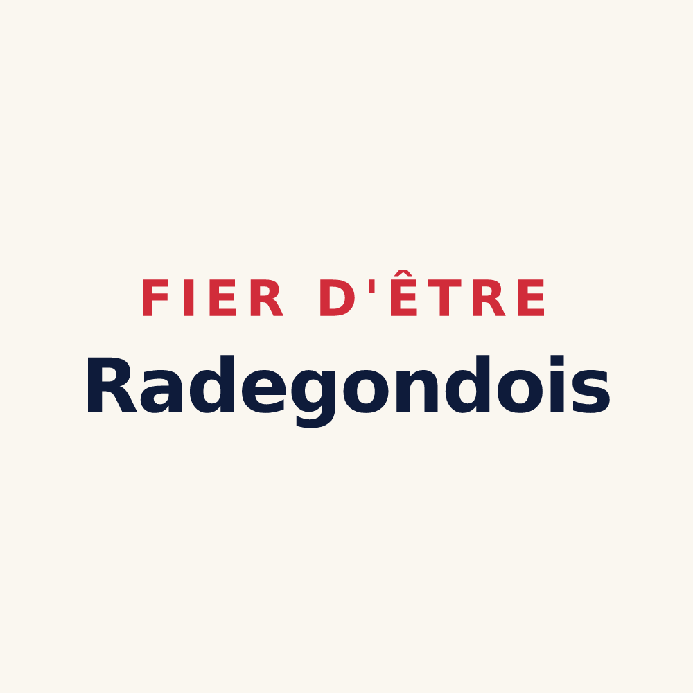 Tasse « Fier d'être Radegondois » — design pour Sainte-Radegonde