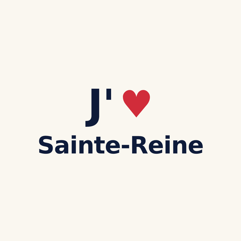 Tasse personnalisée Sainte-Reine — design J'aime Sainte-Reine