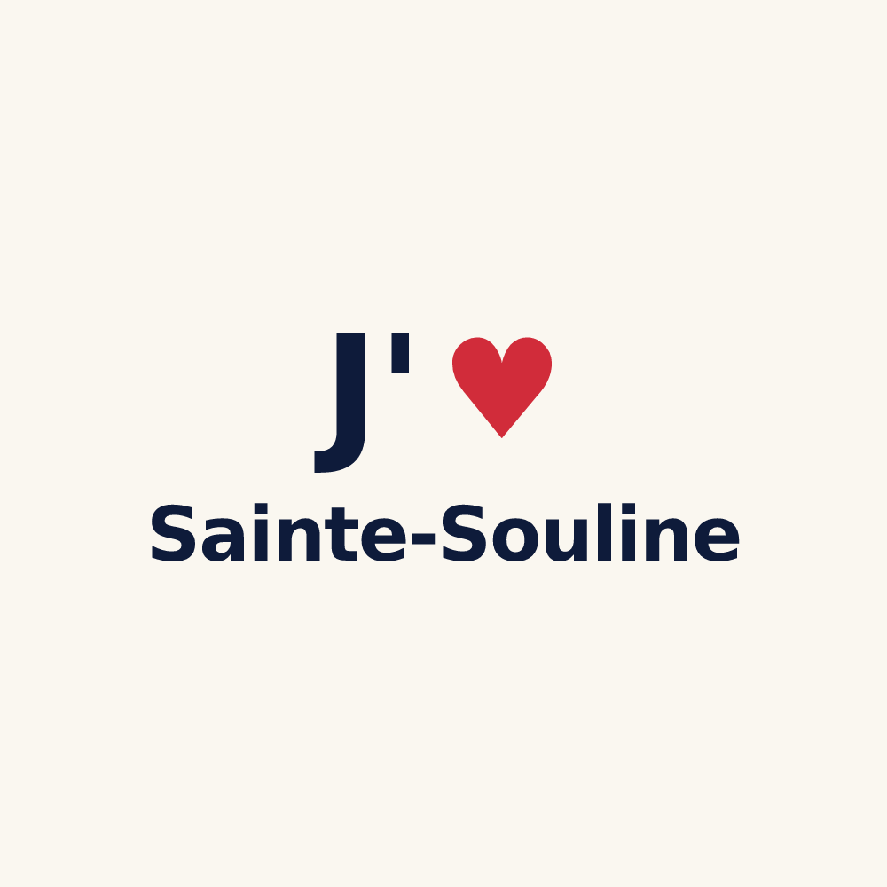 Tasse personnalisée Sainte-Souline — design J'aime Sainte-Souline