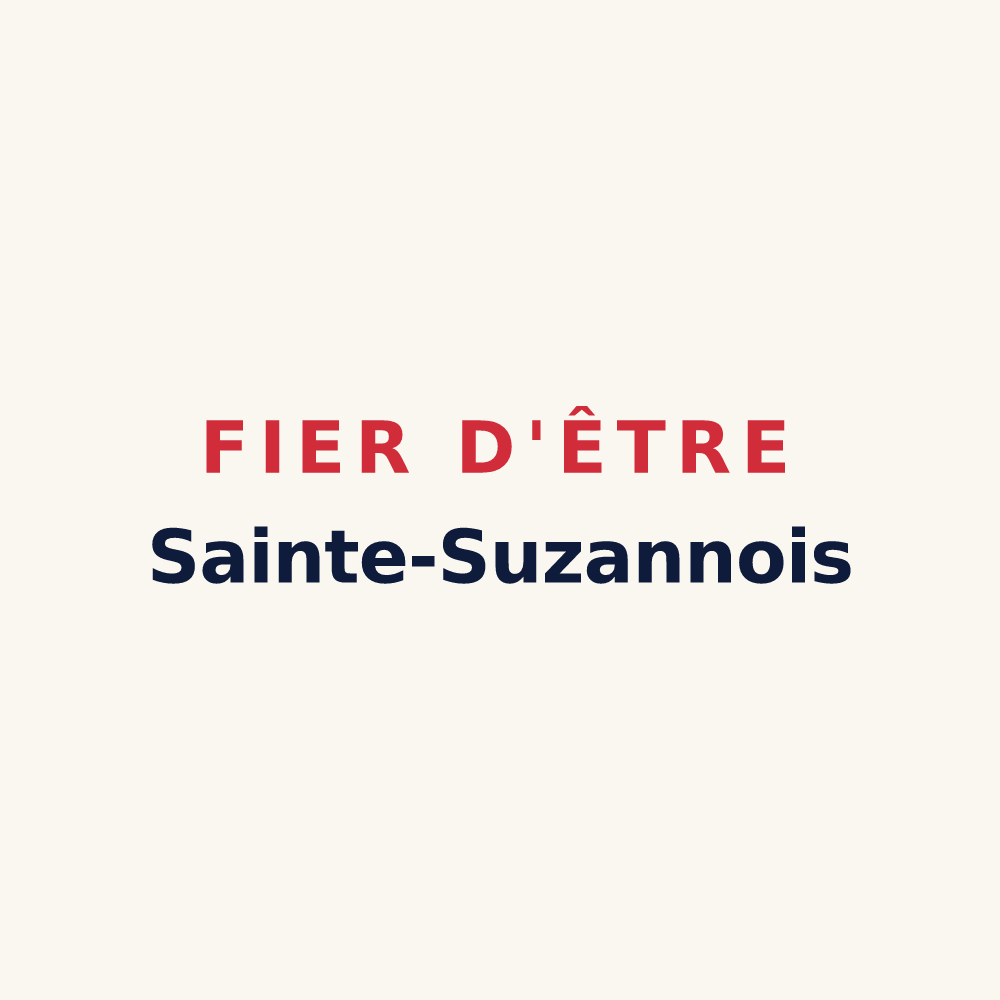 Tasse « Fier d'être Sainte-Suzannois » — design pour Sainte-Suzanne