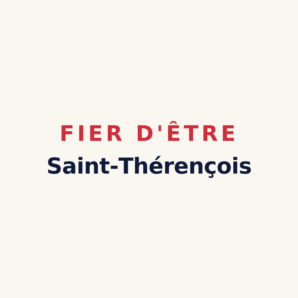 Tasse « Fier d'être Saint-Thérençois » — design pour Sainte-Thérence