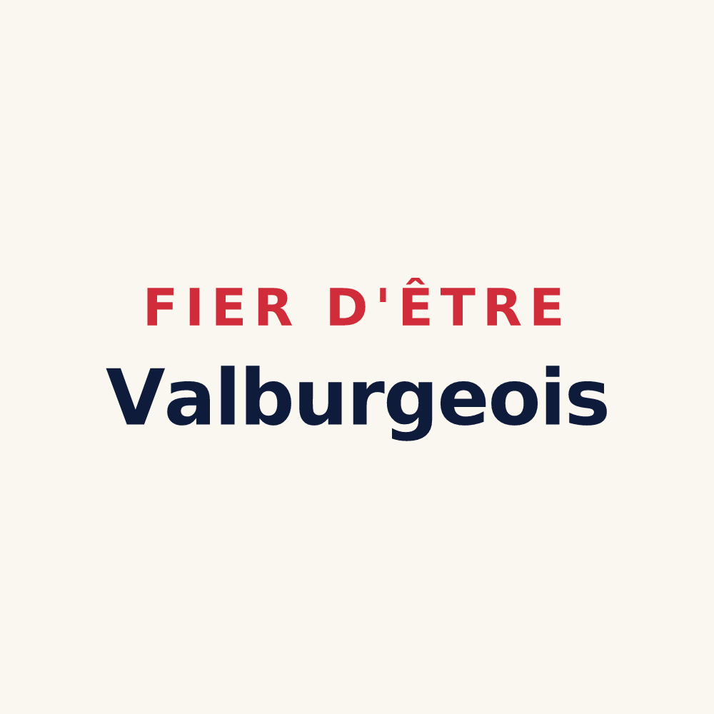 Tasse « Fier d'être Valburgeois » — design pour Sainte-Vaubourg