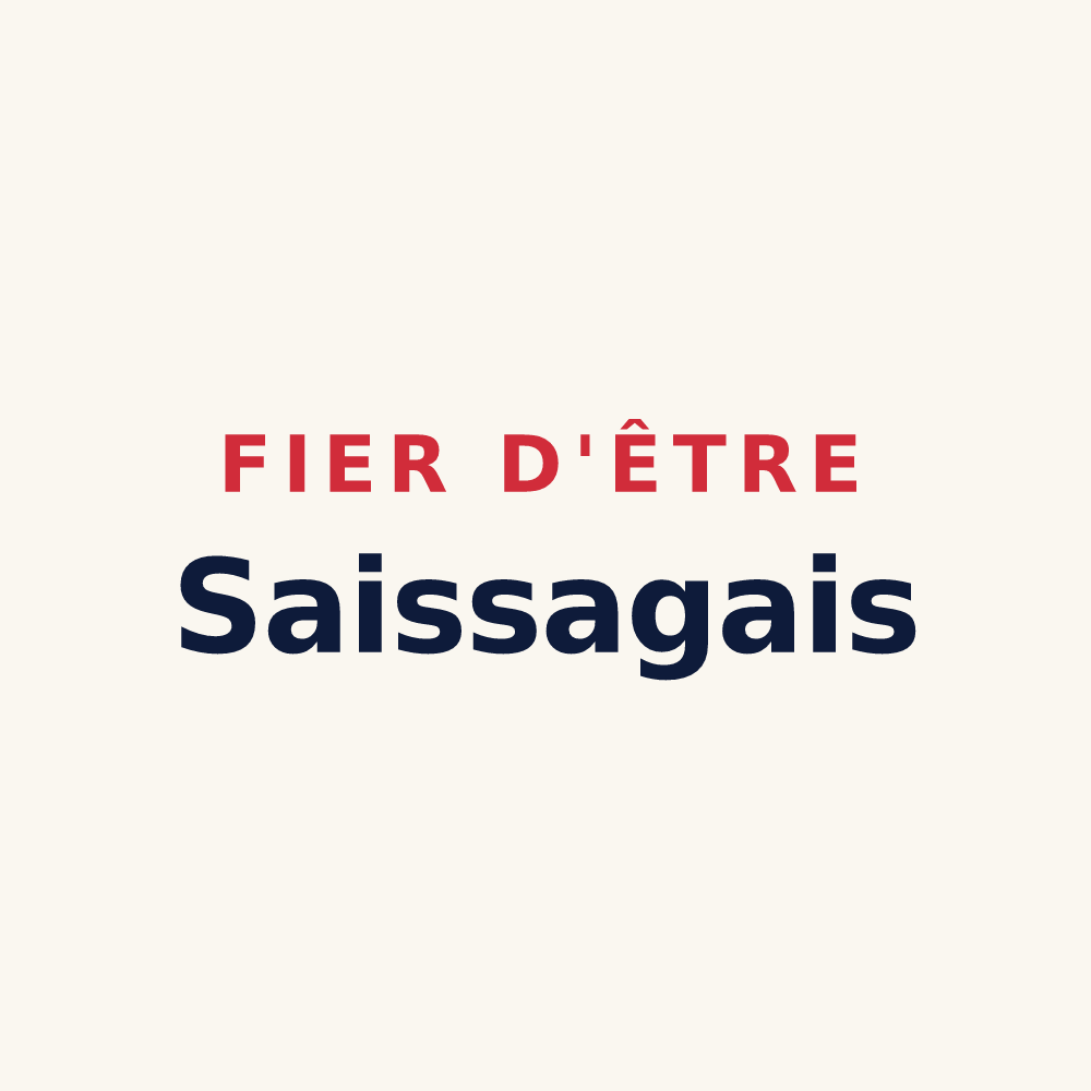 Tasse « Fier d'être Saissagais » — design pour Saissac