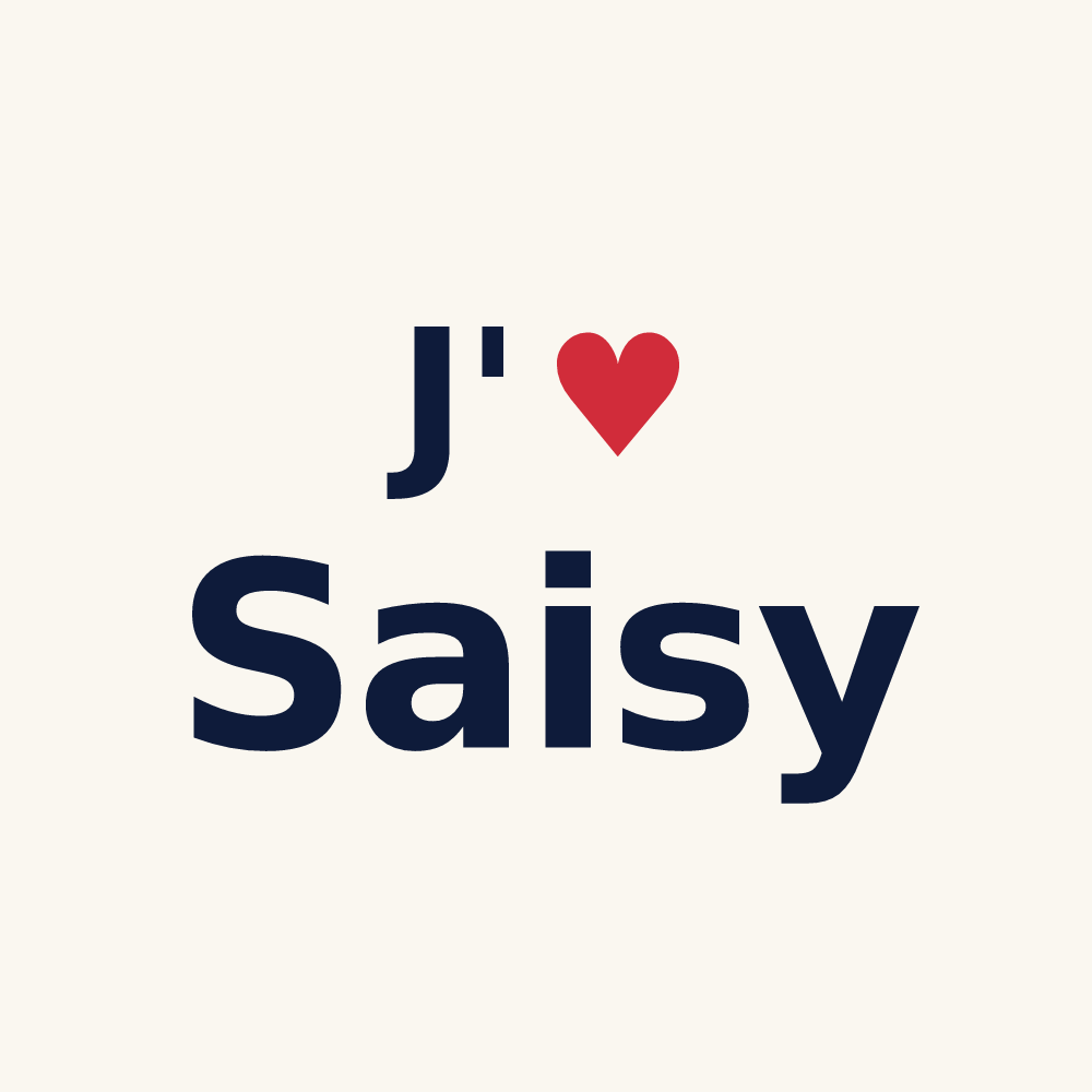 Tasse personnalisée Saisy — design J'aime Saisy