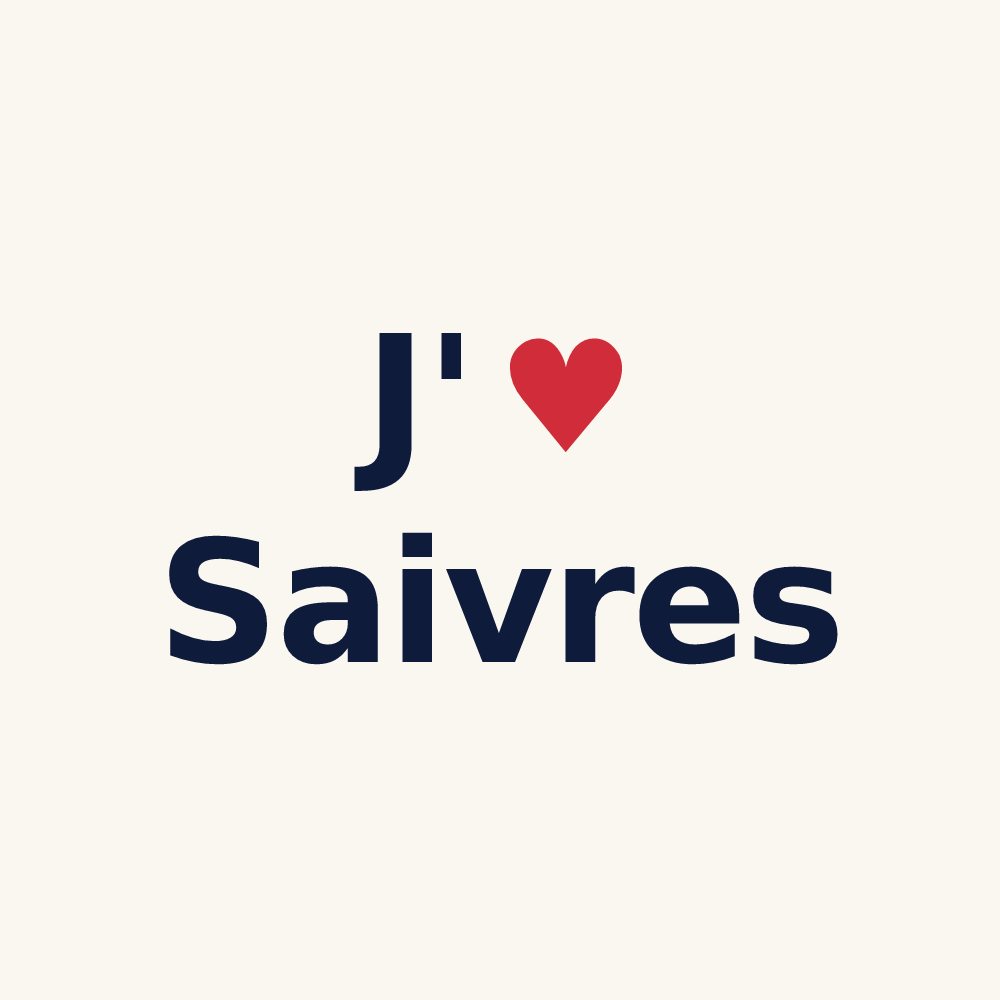 Tasse personnalisée Saivres — design J'aime Saivres