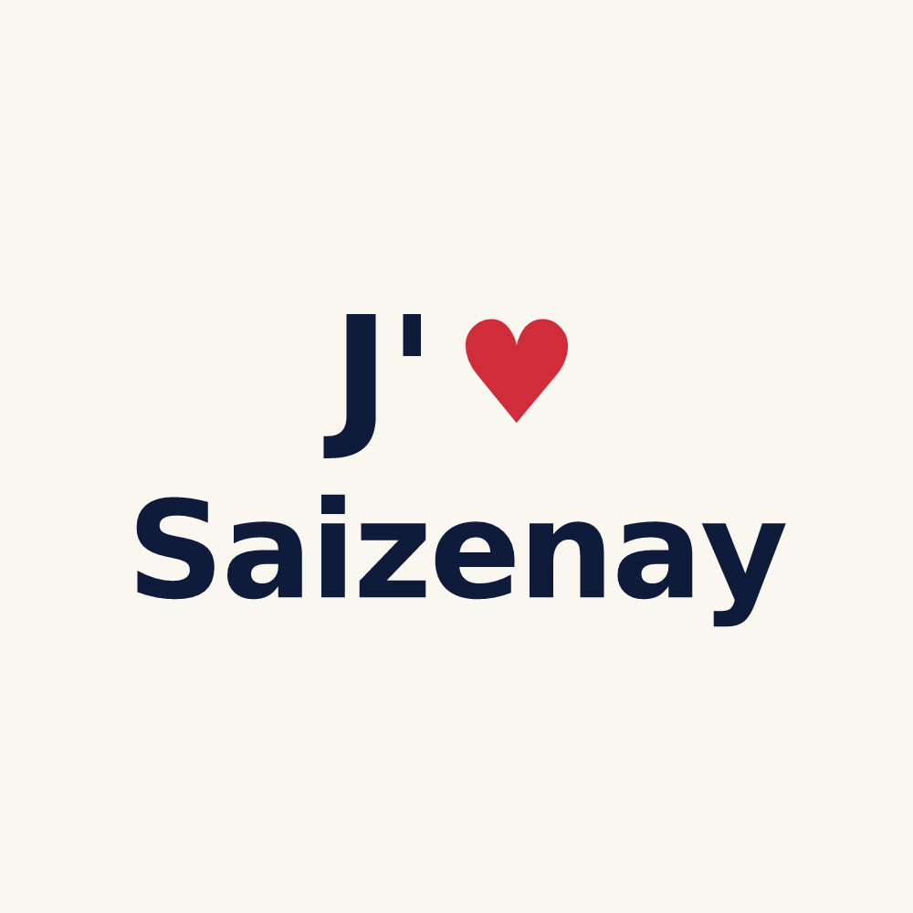 Tasse personnalisée Saizenay — design J'aime Saizenay