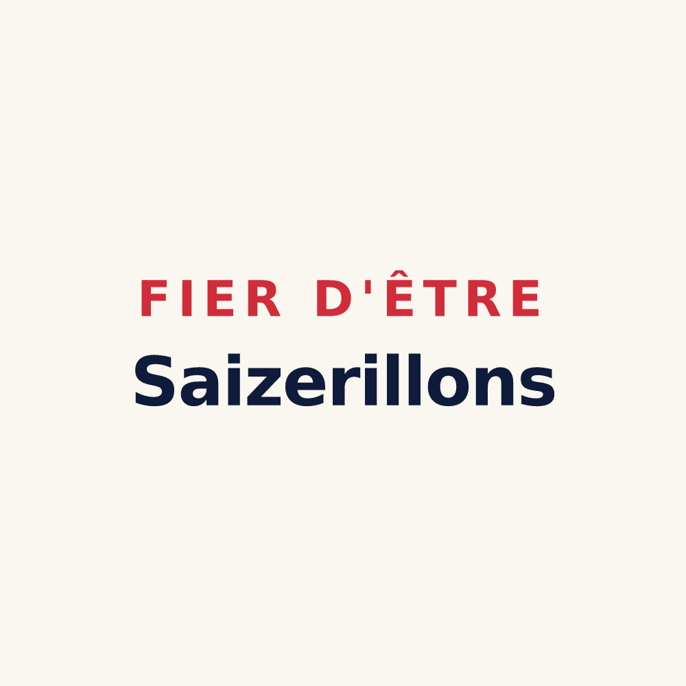 Tasse « Fier d'être Saizerillons » — design pour Saizerais