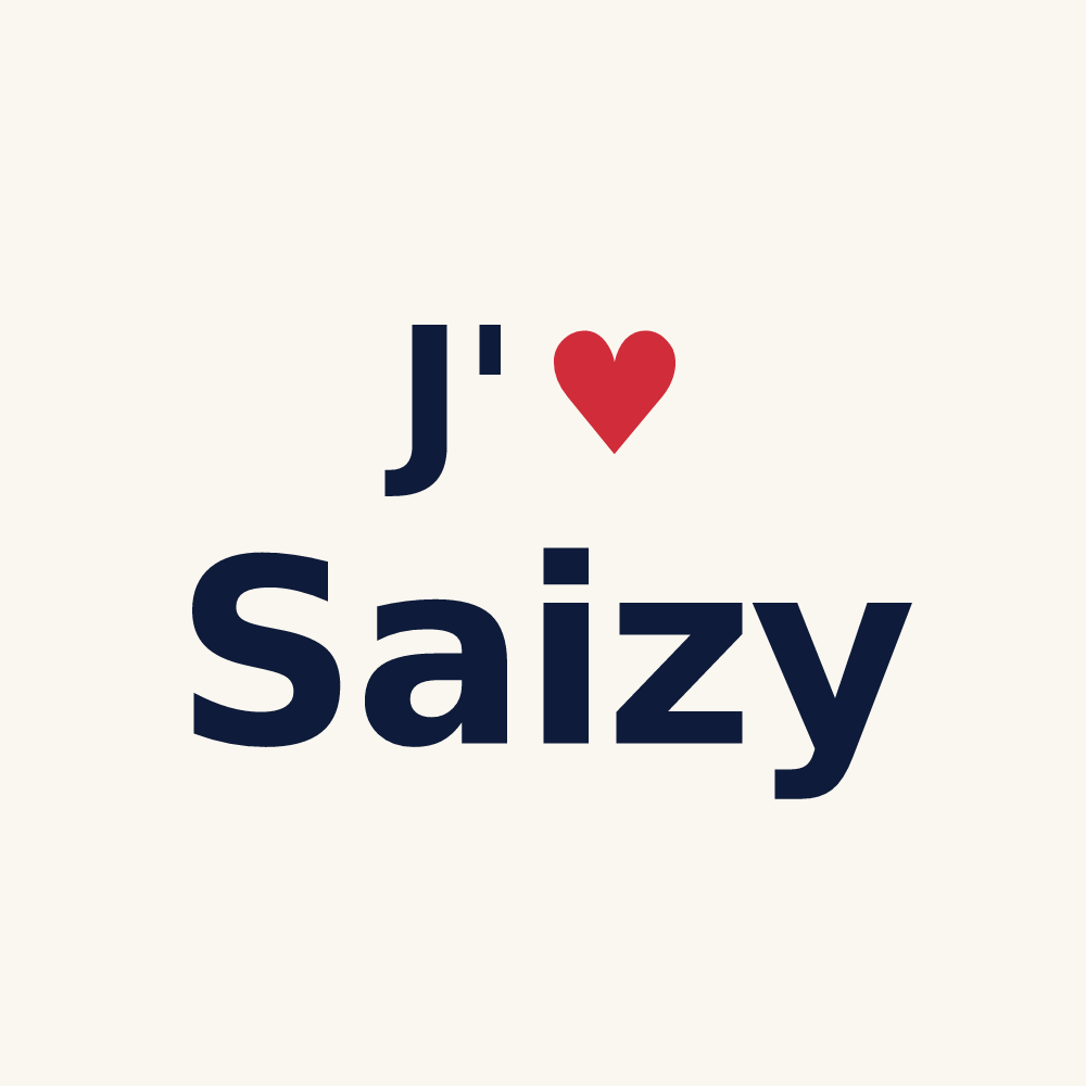 Tasse personnalisée Saizy — design J'aime Saizy