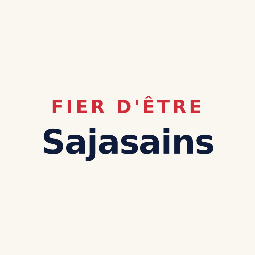 Tasse « Fier d'être Sajasains » — design pour Sajas