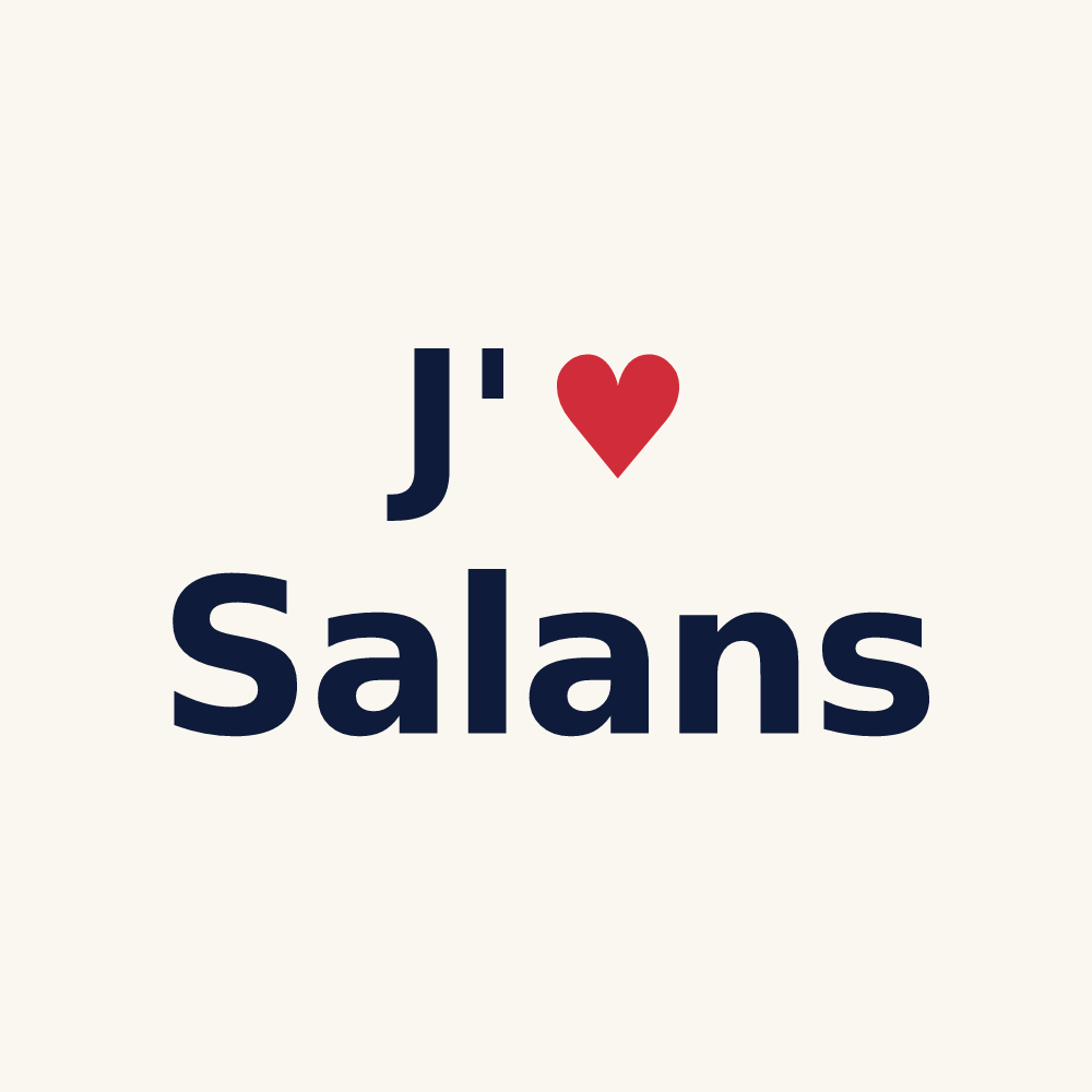 Tasse personnalisée Salans — design J'aime Salans