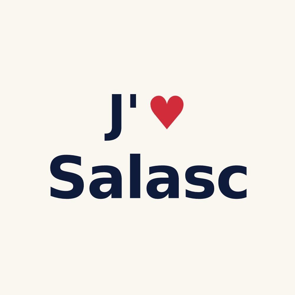Tasse personnalisée Salasc — design J'aime Salasc