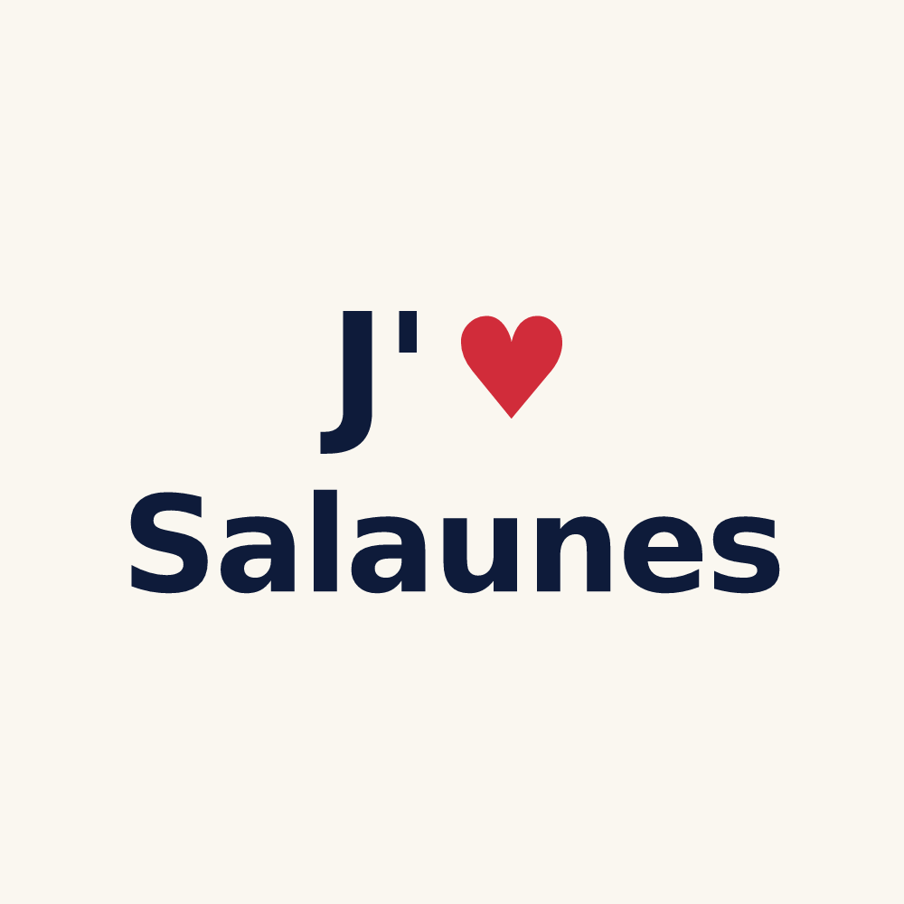 Tasse personnalisée Salaunes — design J'aime Salaunes
