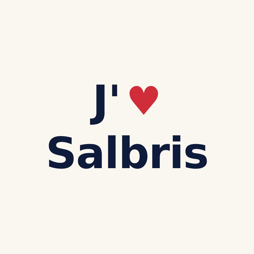 Tasse personnalisée Salbris — design J'aime Salbris
