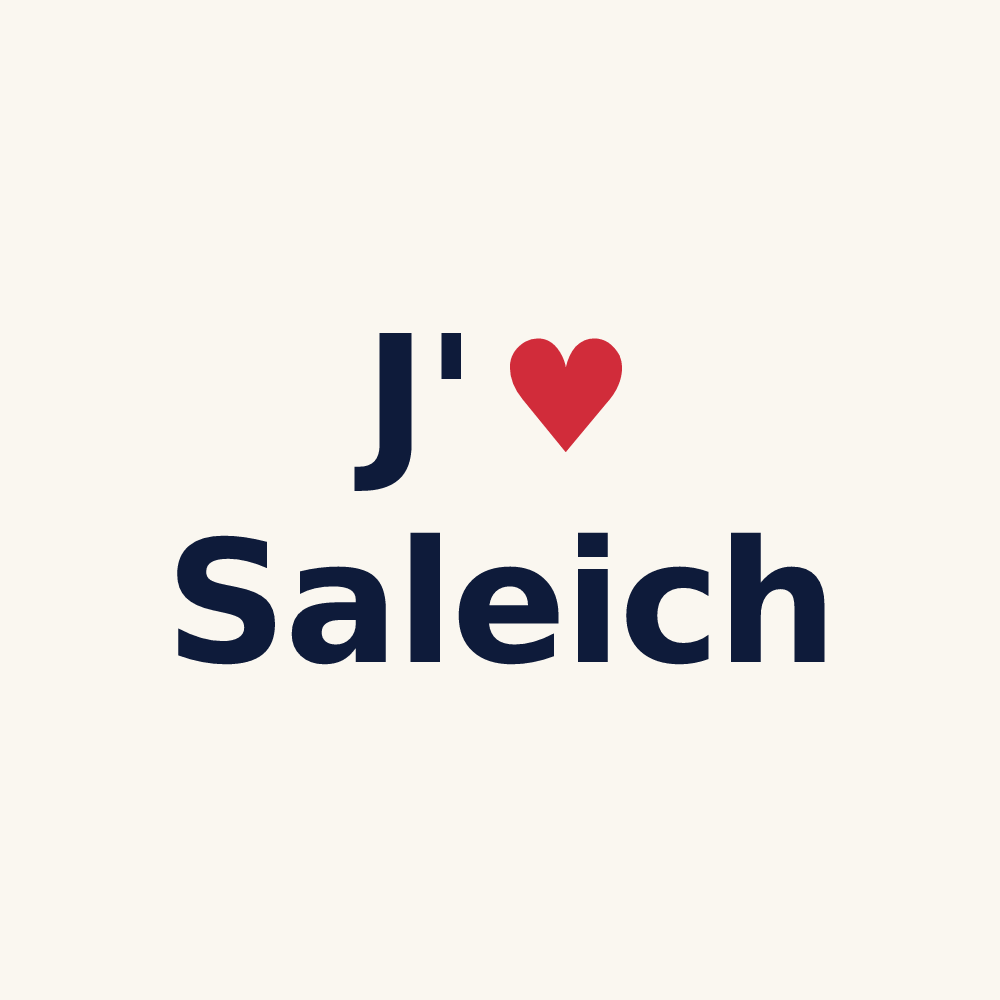 Tasse personnalisée Saleich — design J'aime Saleich