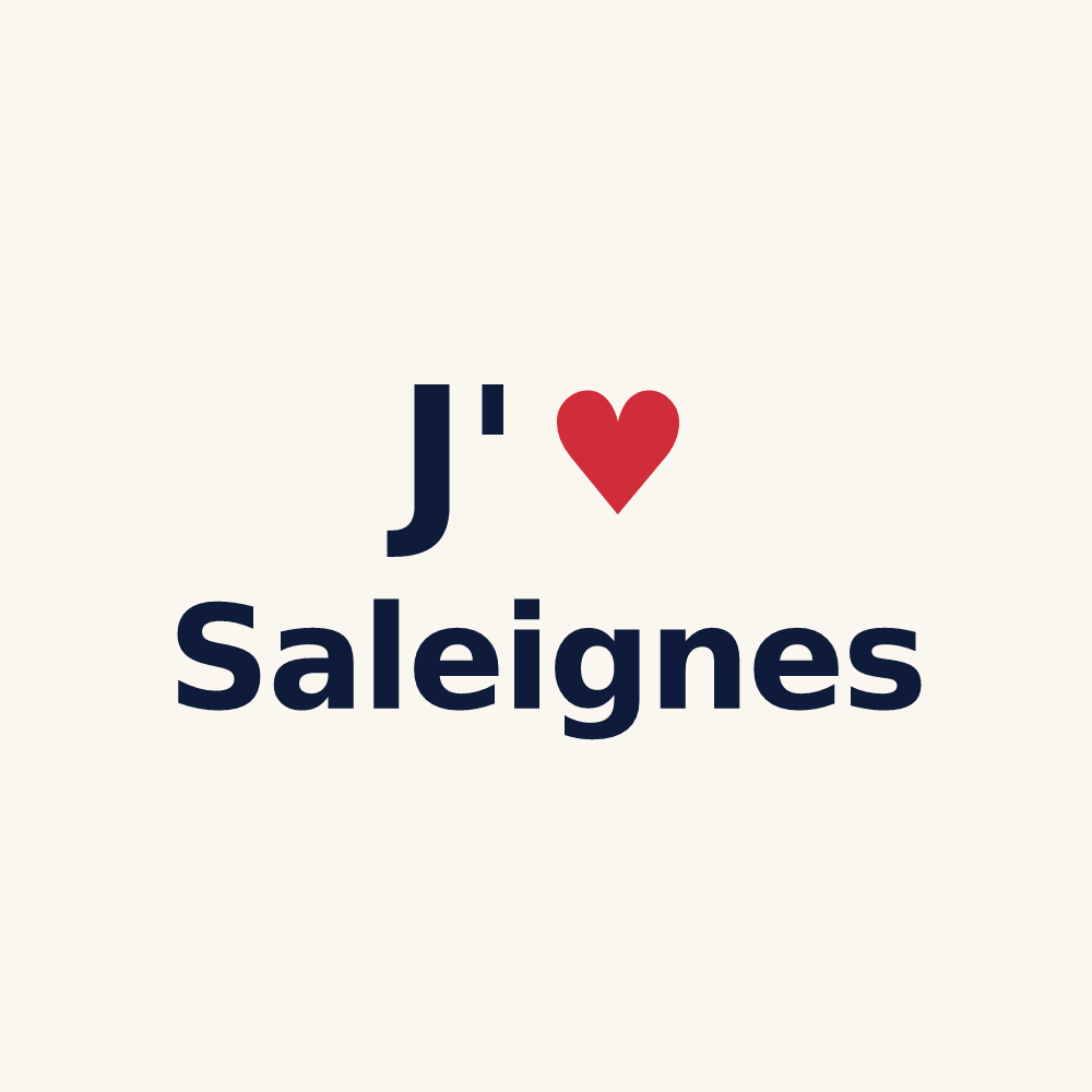 Tasse personnalisée Saleignes — design J'aime Saleignes