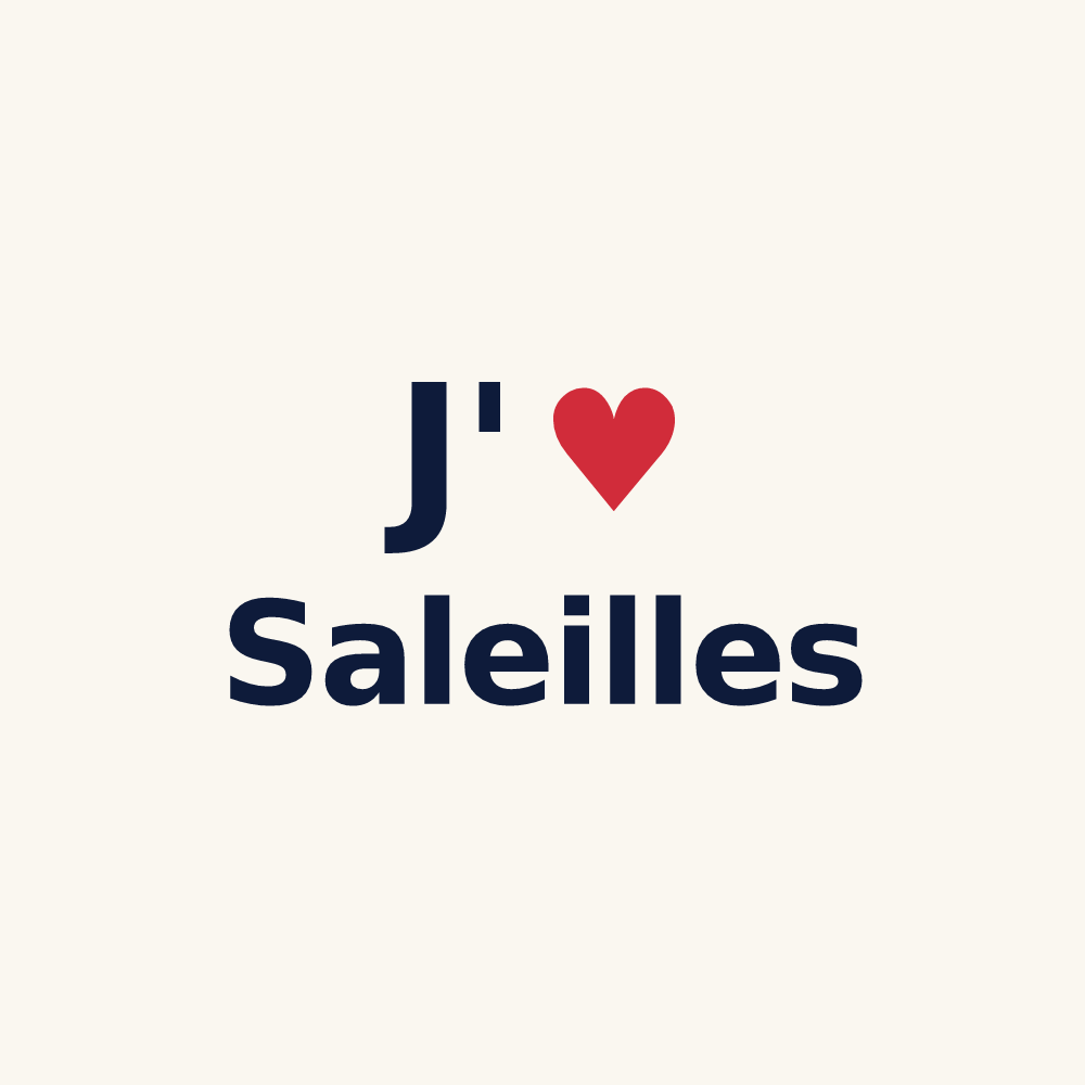 Tasse personnalisée Saleilles — design J'aime Saleilles
