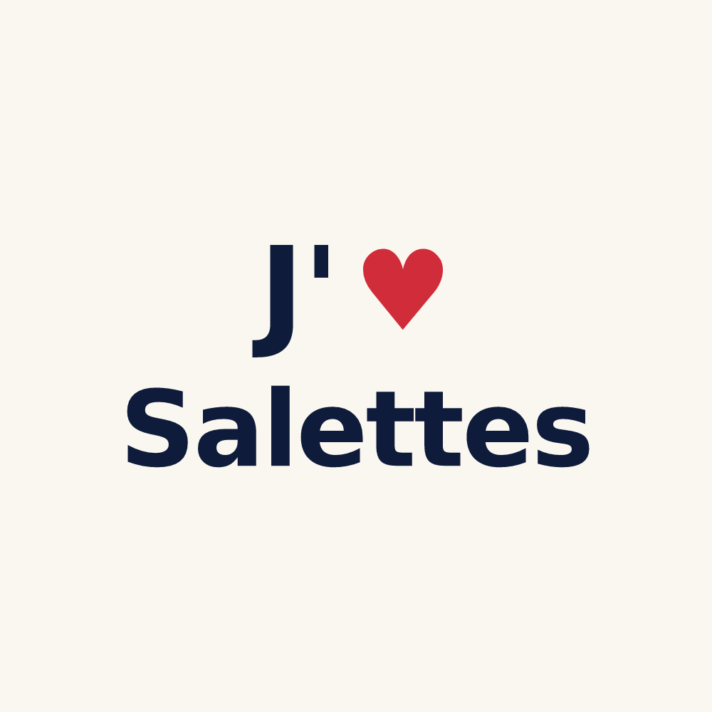 Tasse personnalisée Salettes — design J'aime Salettes