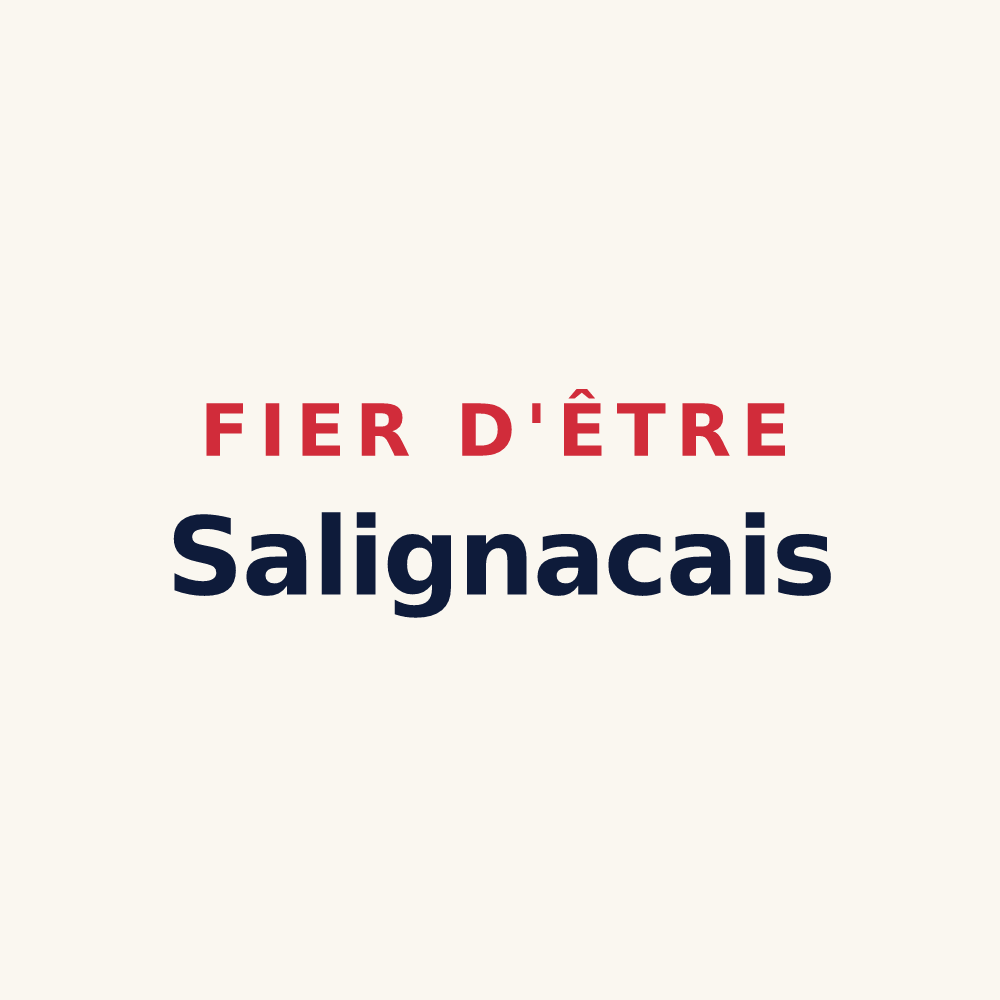 Tasse « Fier d'être Salignacais » — design pour Salignac