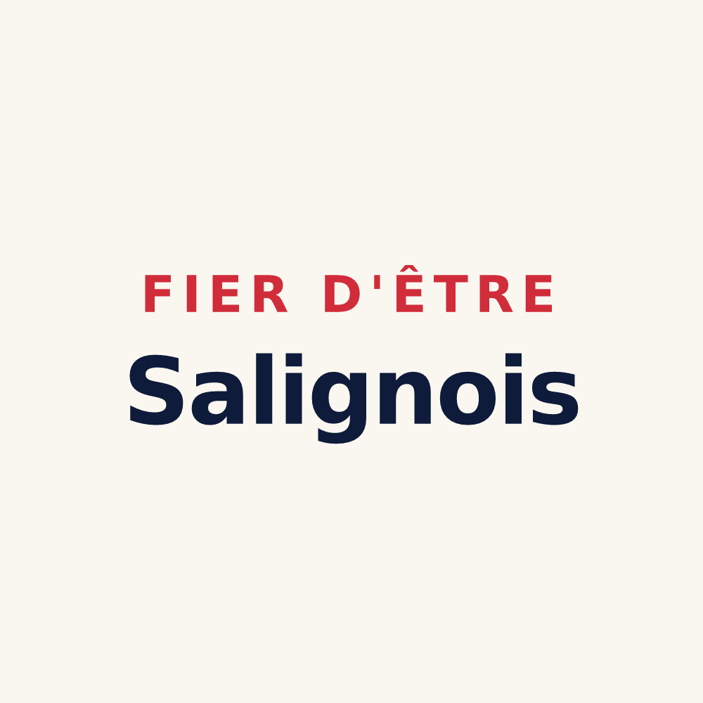 Tasse « Fier d'être Salignois » — design pour Saligny-sur-Roudon