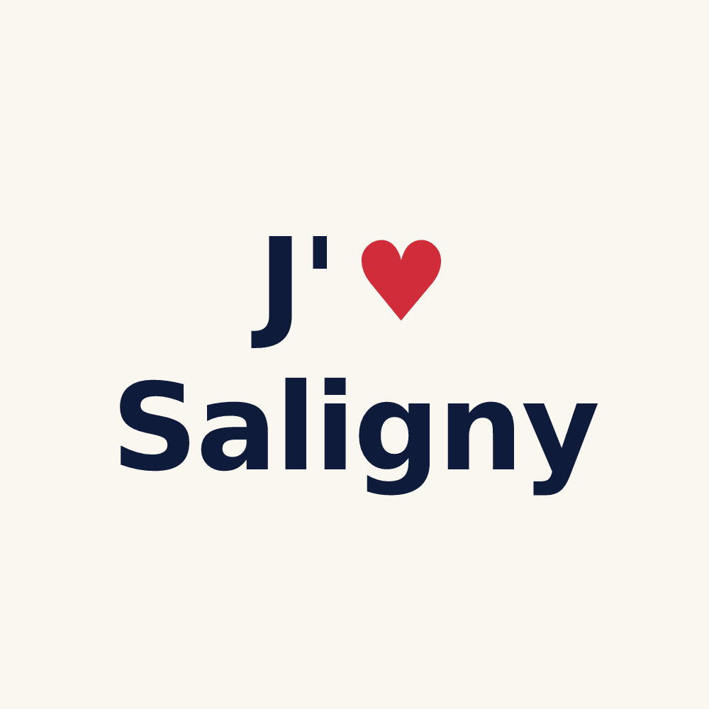 Tasse personnalisée Saligny — design J'aime Saligny