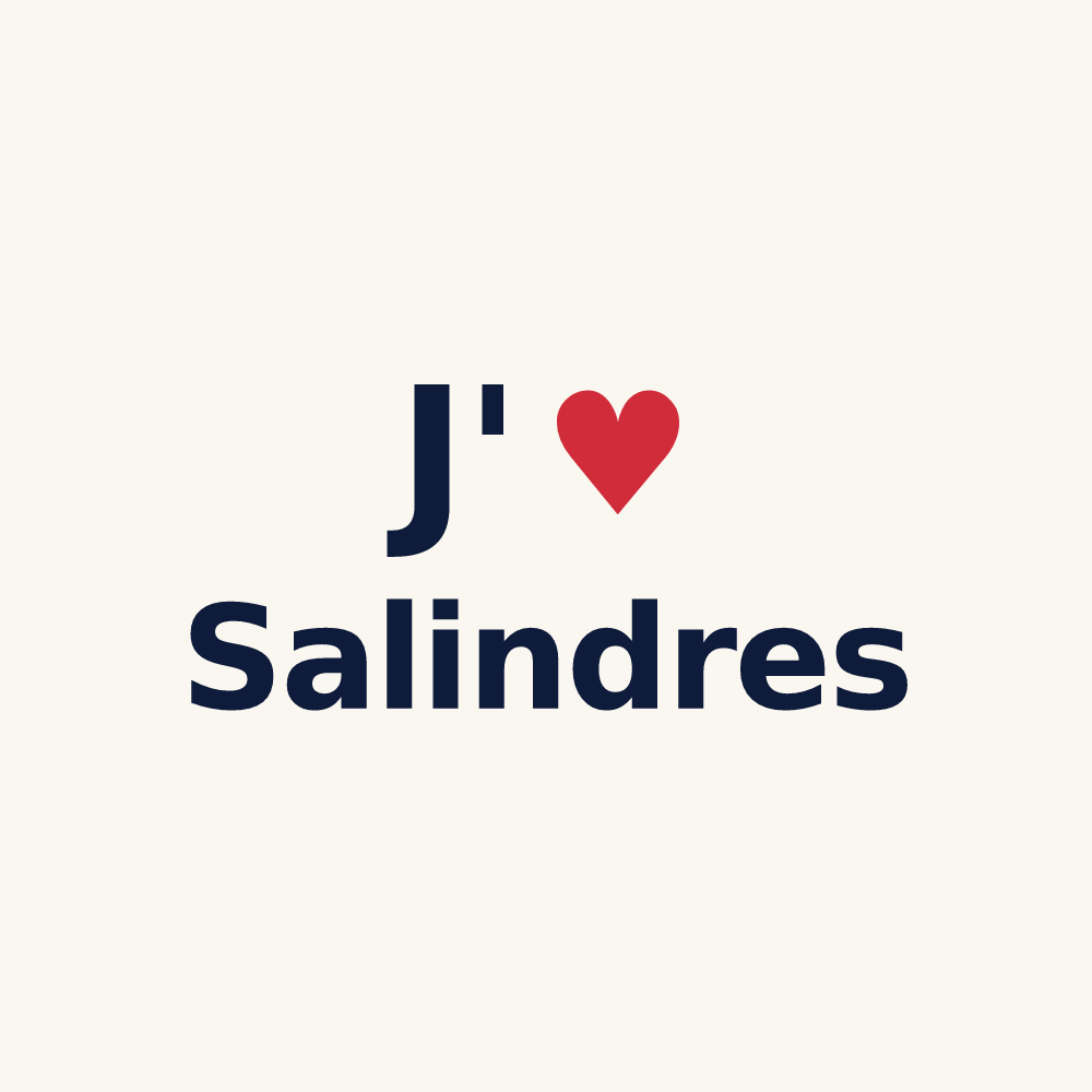 Tasse personnalisée Salindres — design J'aime Salindres