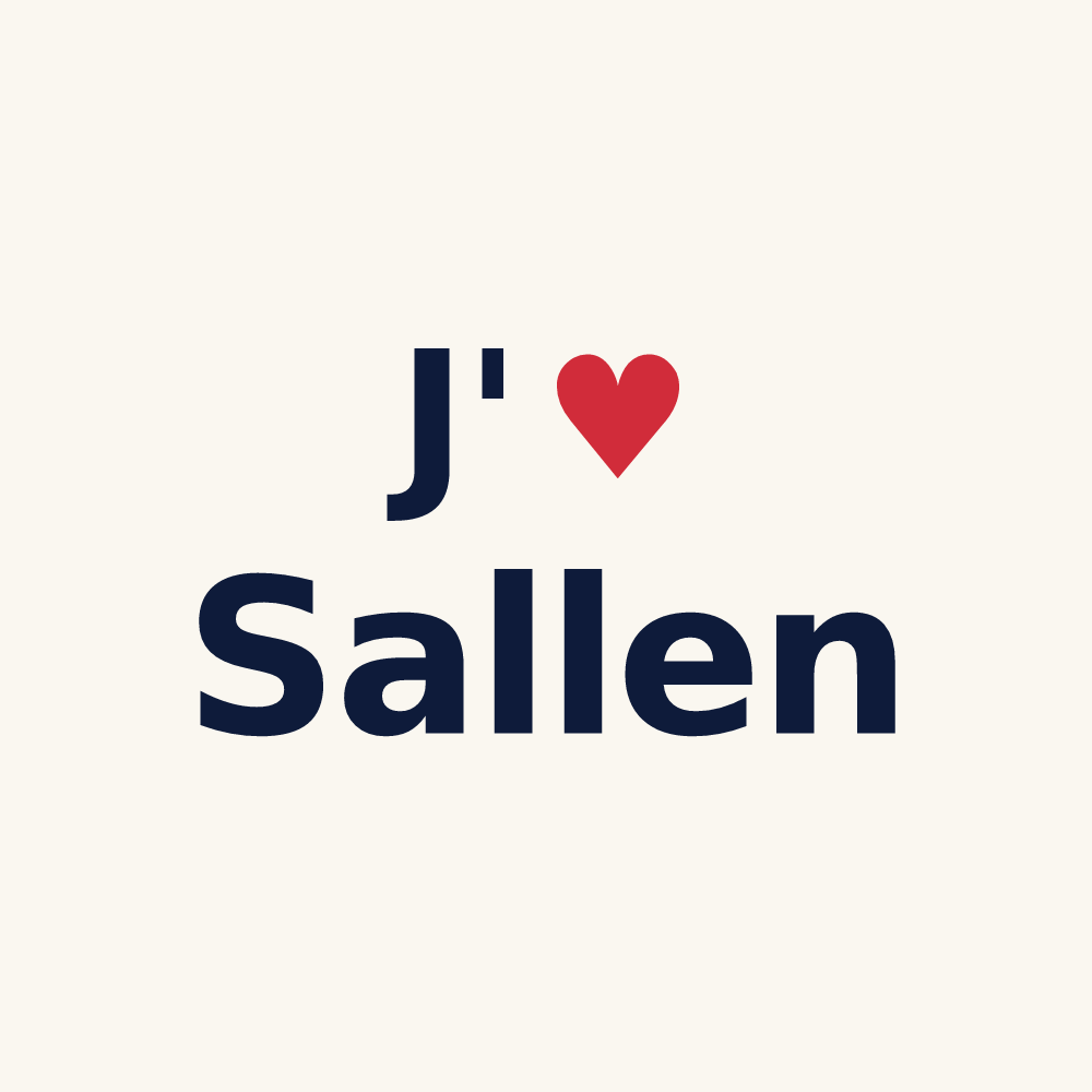 Tasse personnalisée Sallen — design J'aime Sallen