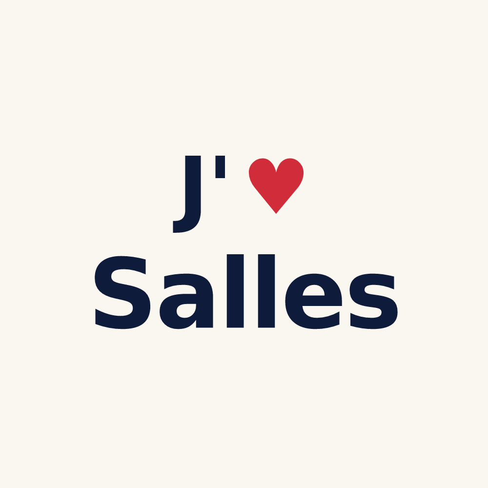 Tasse personnalisée Salles — design J'aime Salles