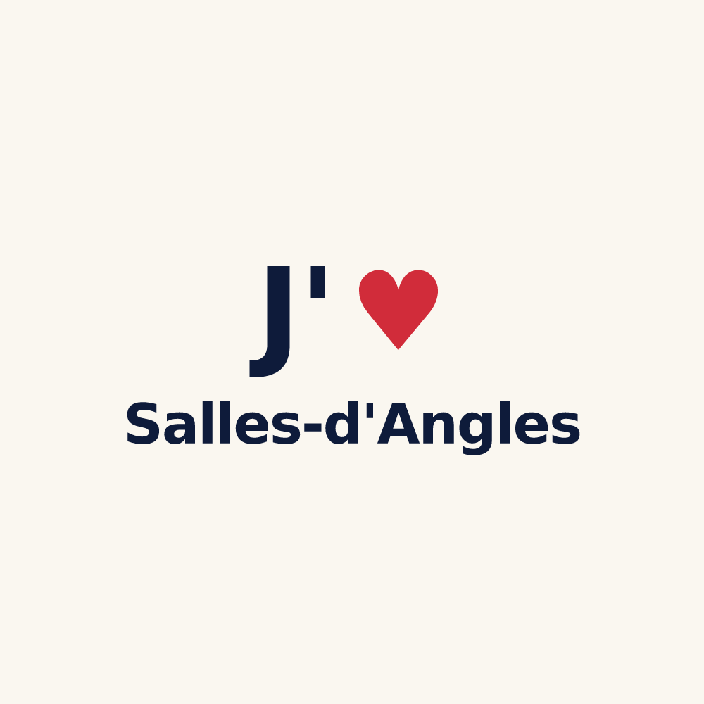 Tasse personnalisée Salles-d'Angles — design J'aime Salles-d'Angles