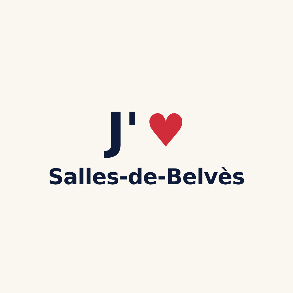 Tasse personnalisée Salles-de-Belvès — design J'aime Salles-de-Belvès