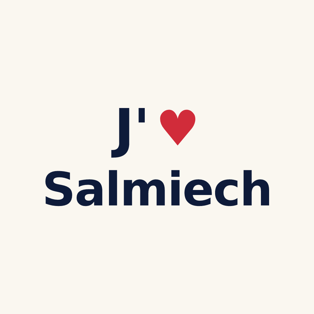 Tasse personnalisée Salmiech — design J'aime Salmiech