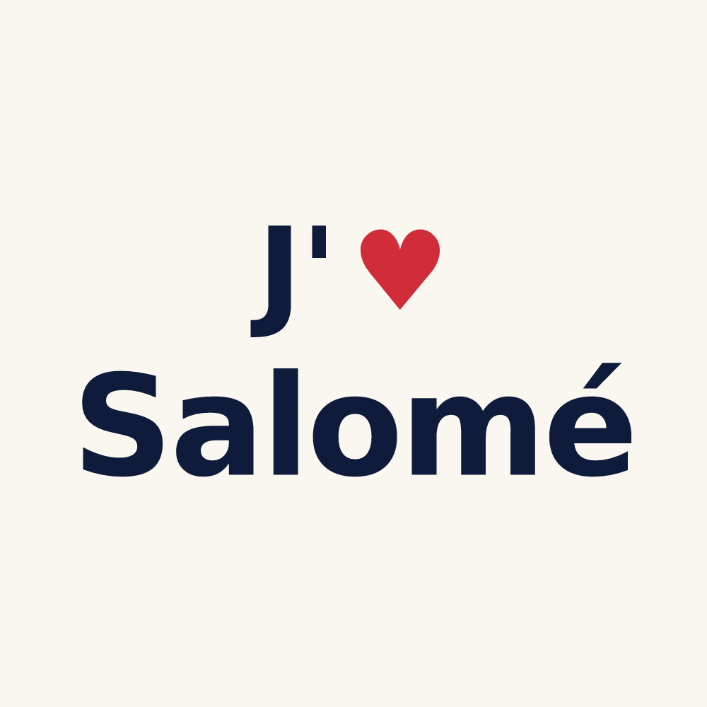Tasse personnalisée Salomé — design J'aime Salomé