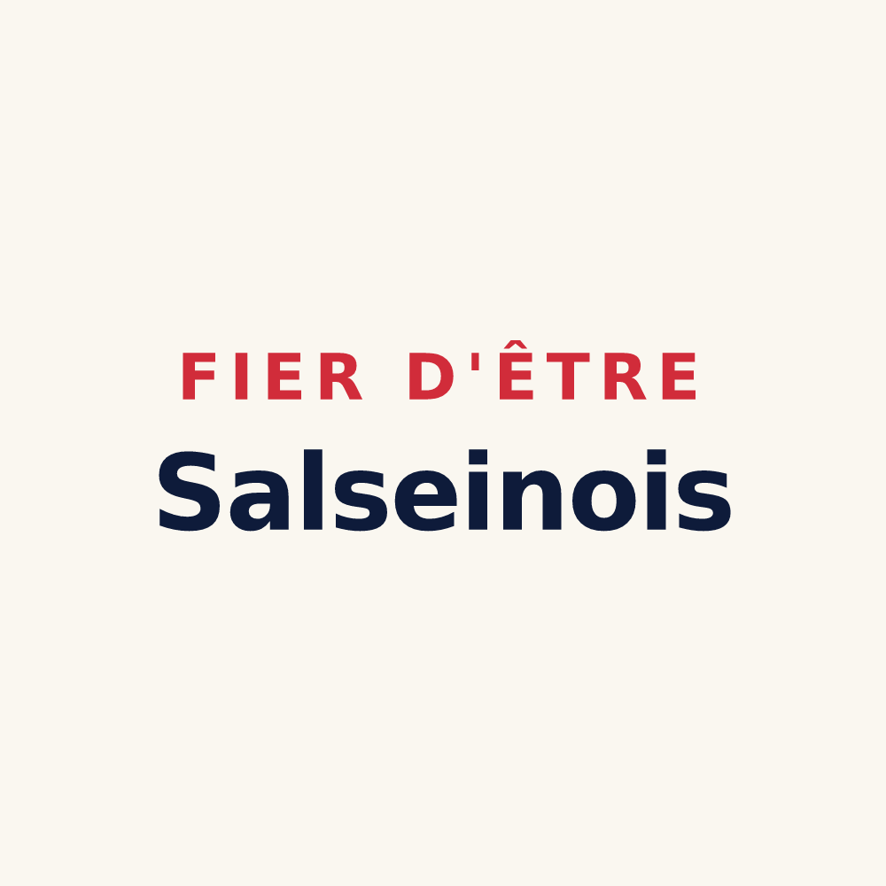 Tasse « Fier d'être Salseinois » — design pour Salsein