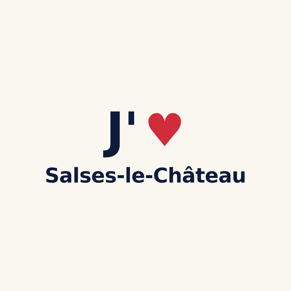 Tasse personnalisée Salses-le-Château — design J'aime Salses-le-Château
